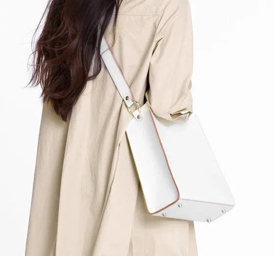 Fashion White Leather Women Tote Bag Tote White Shoulder Bag For Women