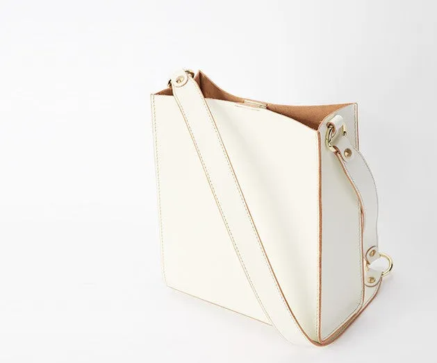 Fashion White Leather Women Tote Bag Tote White Shoulder Bag For Women