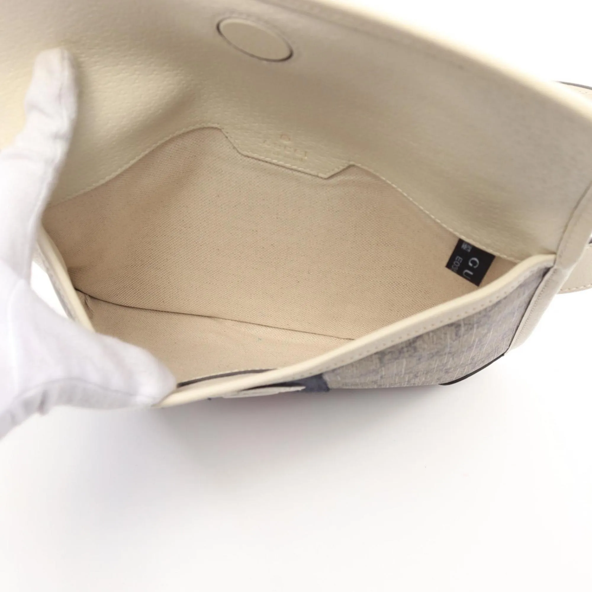 Gucci ivory Coated Canvas Leather Fanny Pack (Pre-Owned)