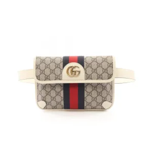 Gucci ivory Coated Canvas Leather Fanny Pack (Pre-Owned)