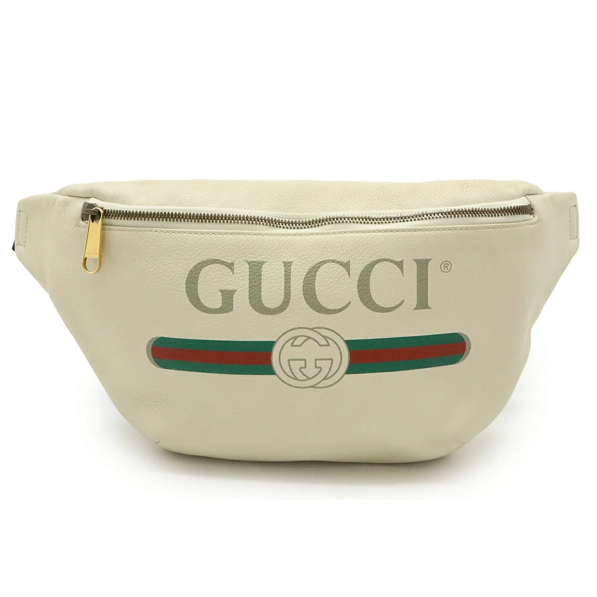 Gucci ivory Color Leather Fanny Pack (Pre-Owned)
