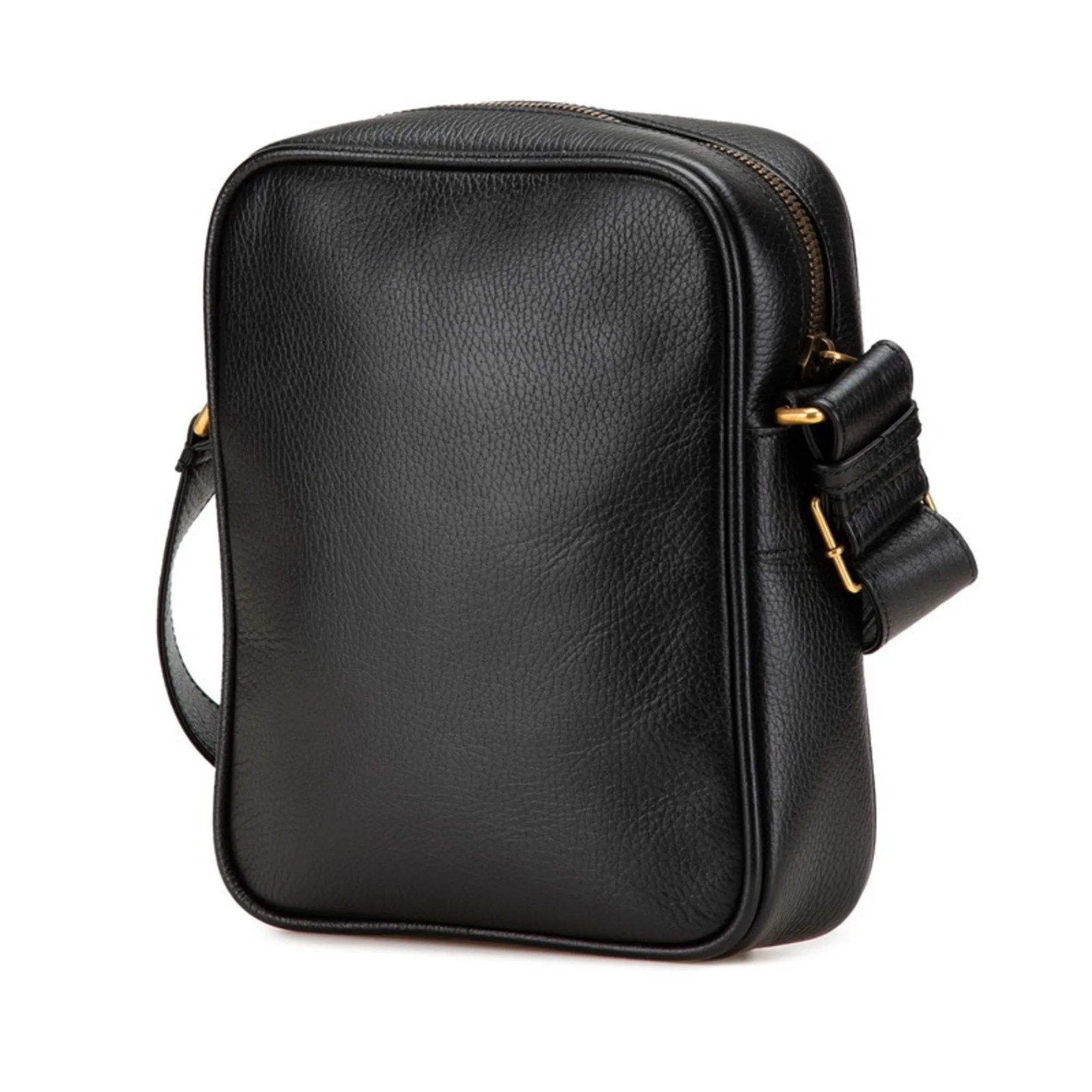 Gucci Leather Messenger Bag Shoulder Bag (Pre-Owned)