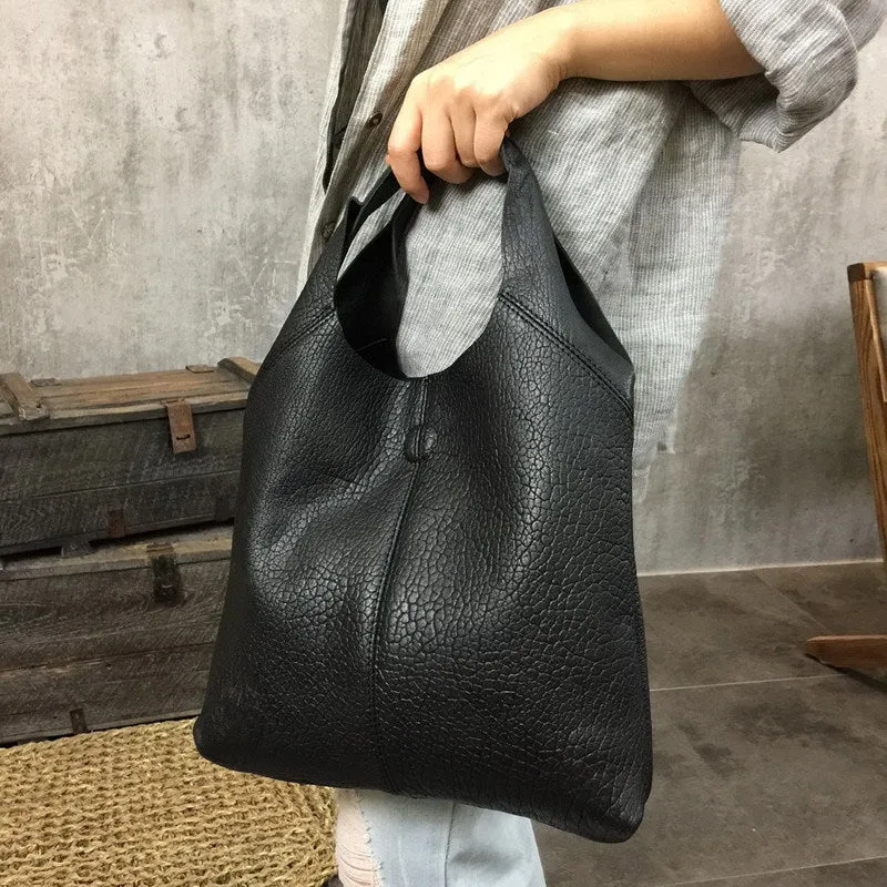 Handmade Genuine Leather Handbag Tote Bag Shopper Bag Shoulder Bag Purse For Women