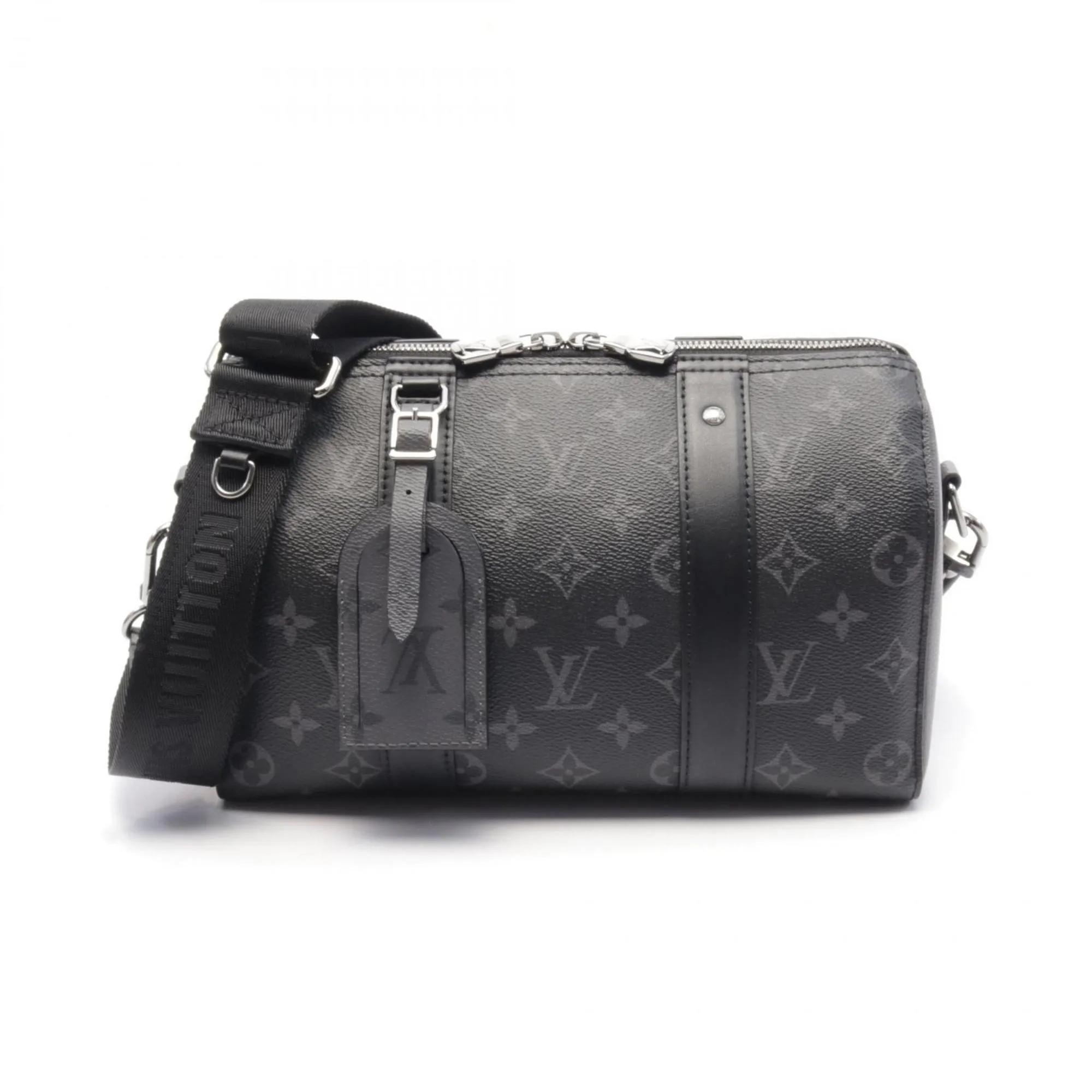 Louis Vuitton  Coated Canvas Monogram Eclipse Pvc Leather Shoulder Bag (Pre-Owned)