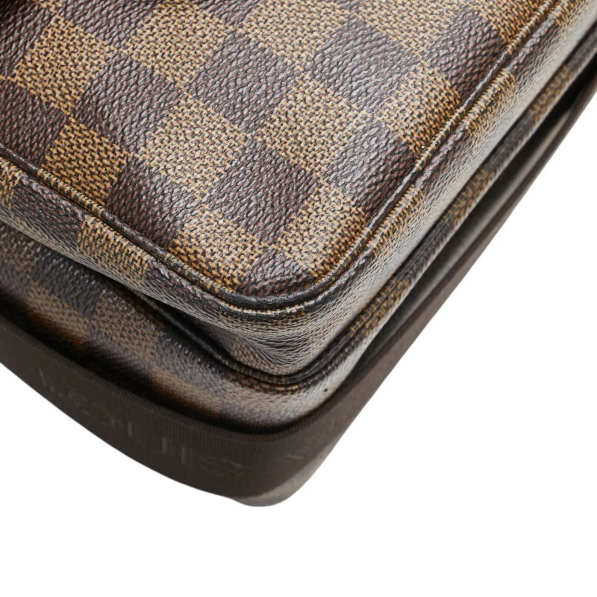 Louis Vuitton Damier Pvc Leather Handbag Shoulder Bag (Pre-Owned)
