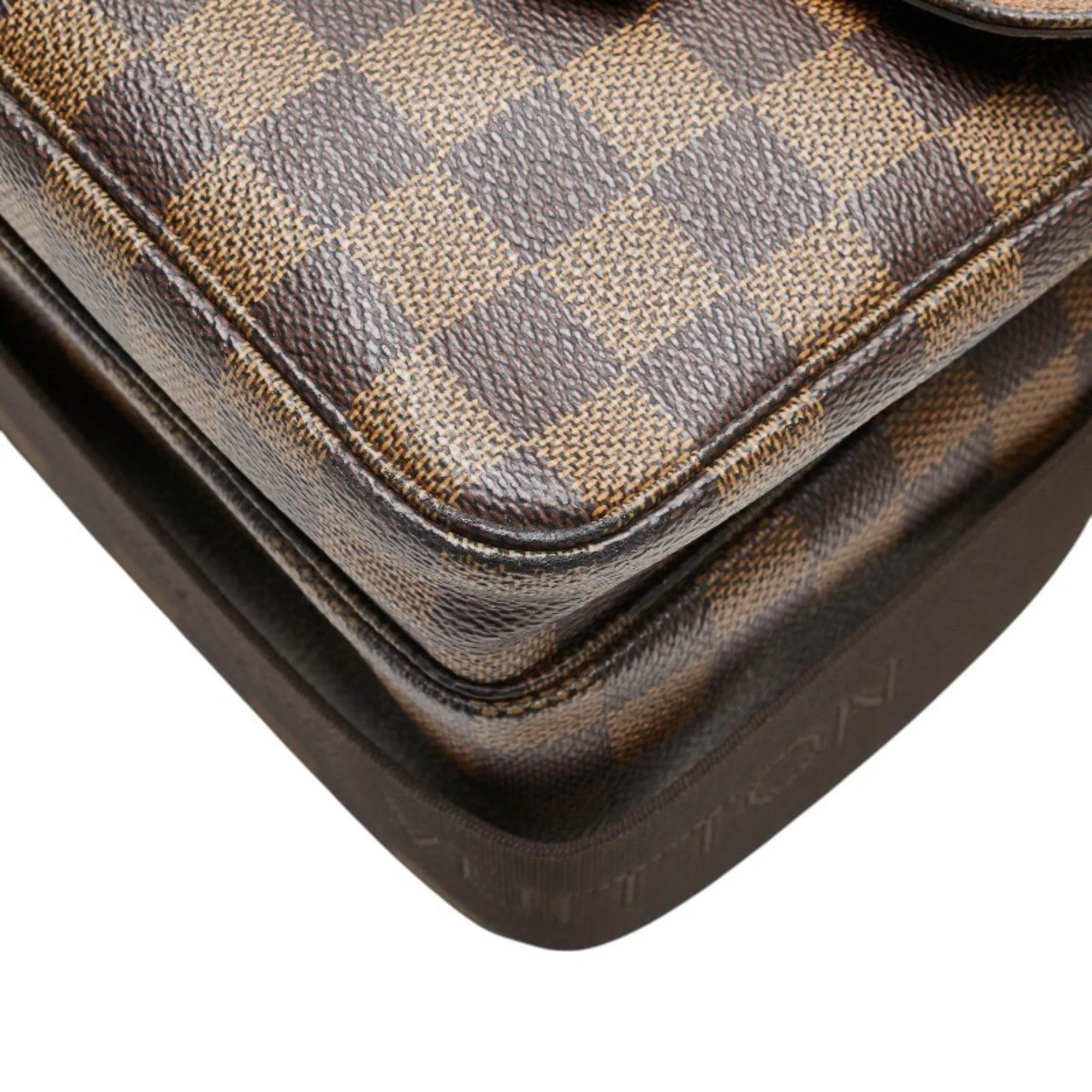 Louis Vuitton Damier Pvc Leather Handbag Shoulder Bag (Pre-Owned)