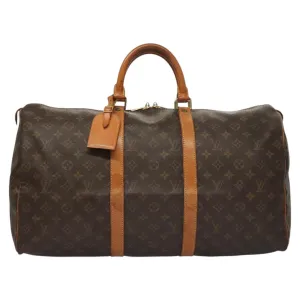 Louis Vuitton Keepall 45 Canvas Travel Bag (Pre-Owned)