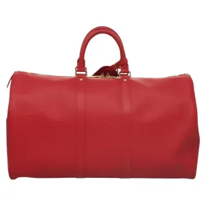 Louis Vuitton Keepall 45 Leather Travel Bag (Pre-Owned)