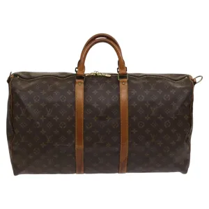 Louis Vuitton Keepall 55 Canvas Travel Bag (Pre-Owned)
