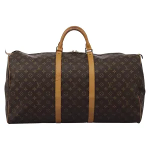 Louis Vuitton Keepall 60 Canvas Travel Bag (Pre-Owned)