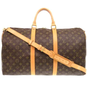 Louis Vuitton Keepall Bandouliere 50 Canvas Travel Bag (Pre-Owned)