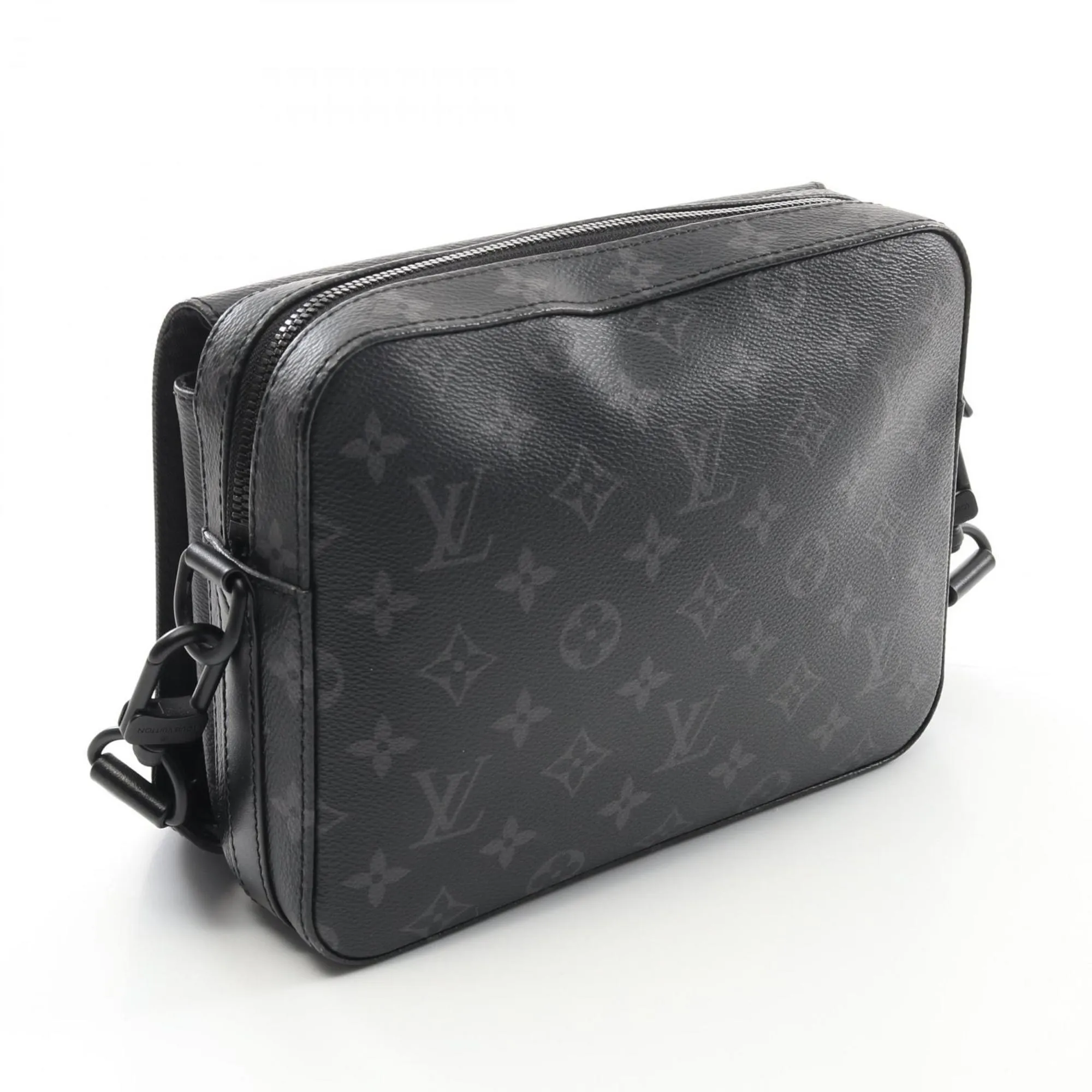 Louis Vuitton Pvc Coated Canvas Leather Shoulder Bag (Pre-Owned)