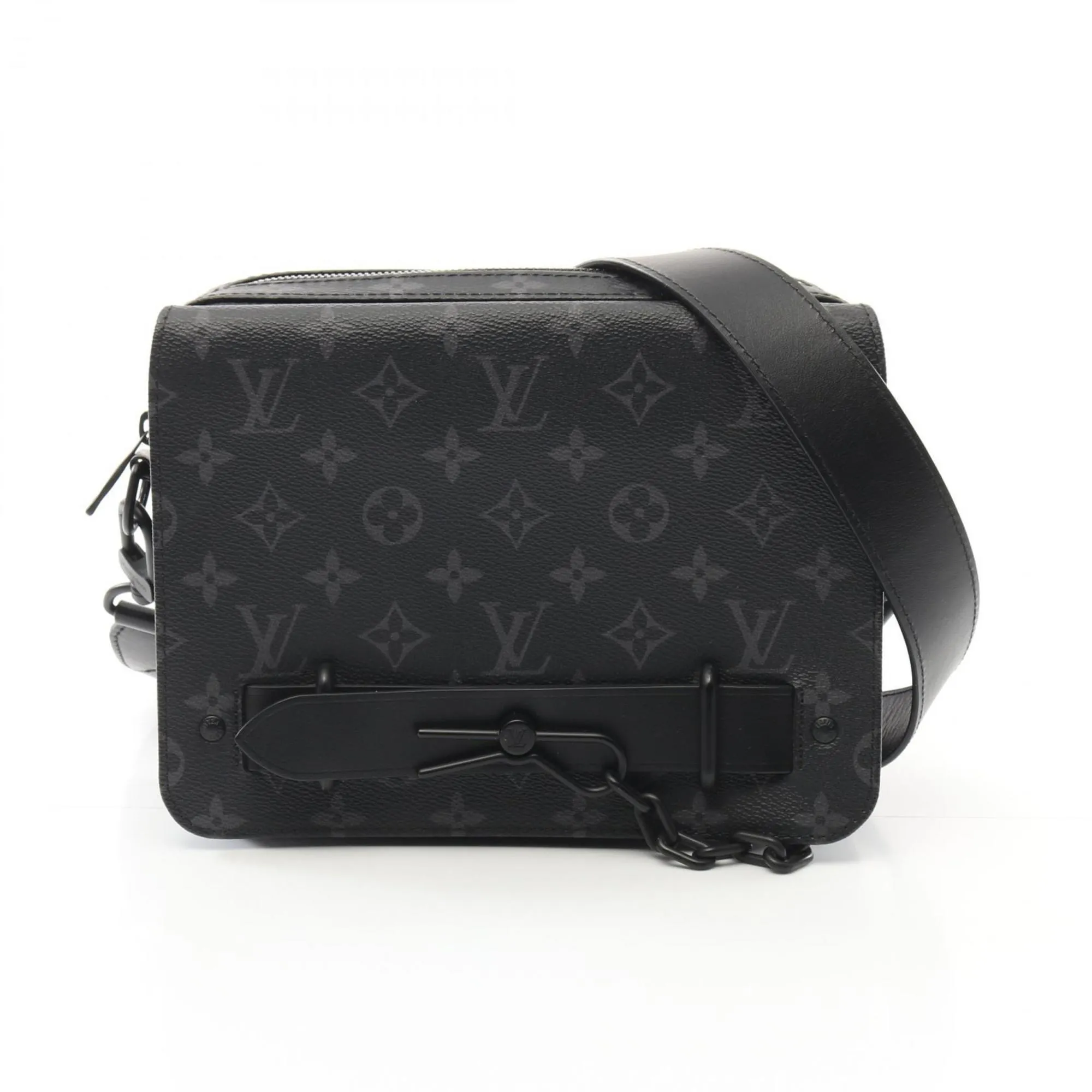 Louis Vuitton Pvc Coated Canvas Leather Shoulder Bag (Pre-Owned)