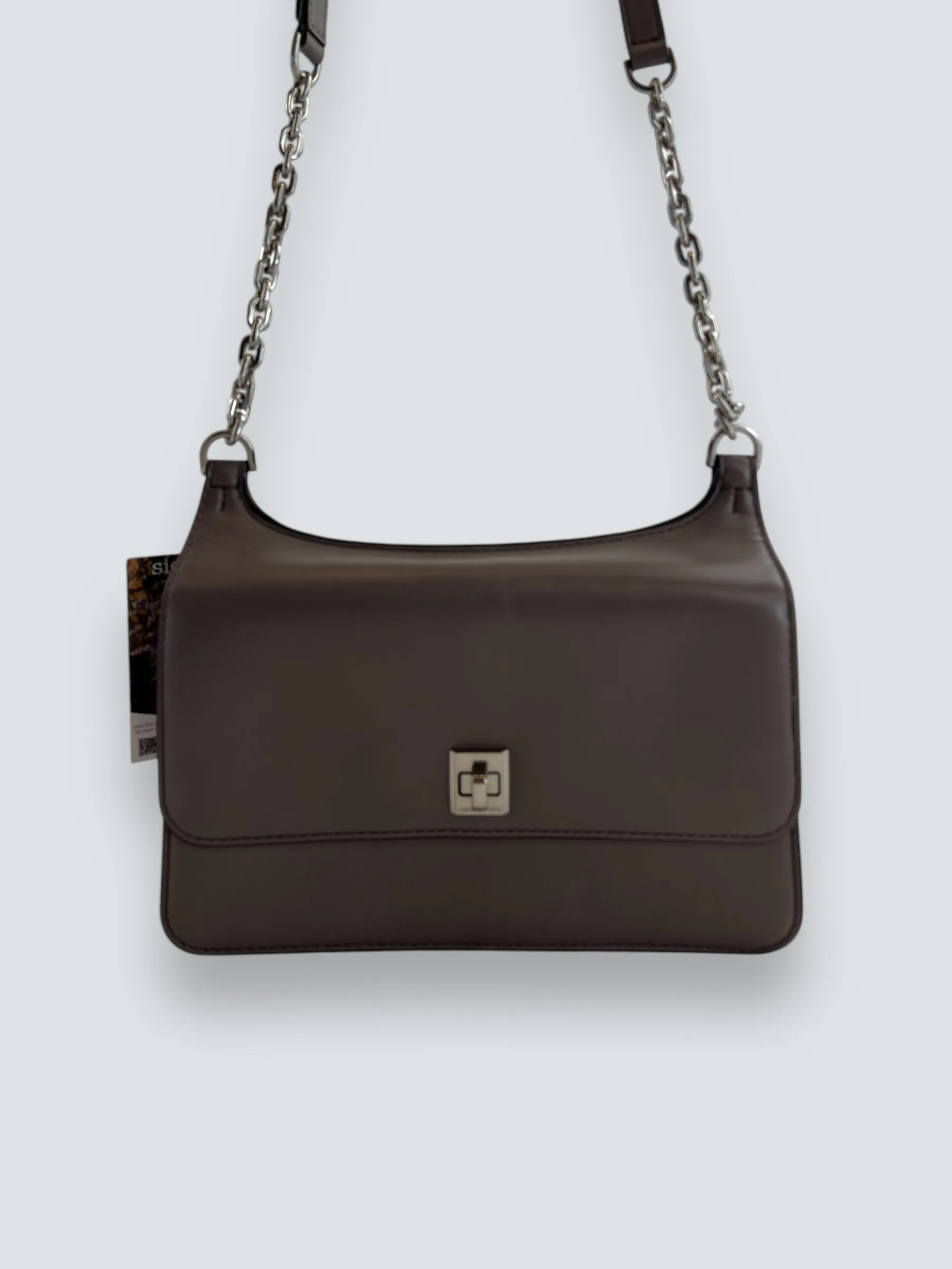Michael Kors Grey Leather Shoulder Bag