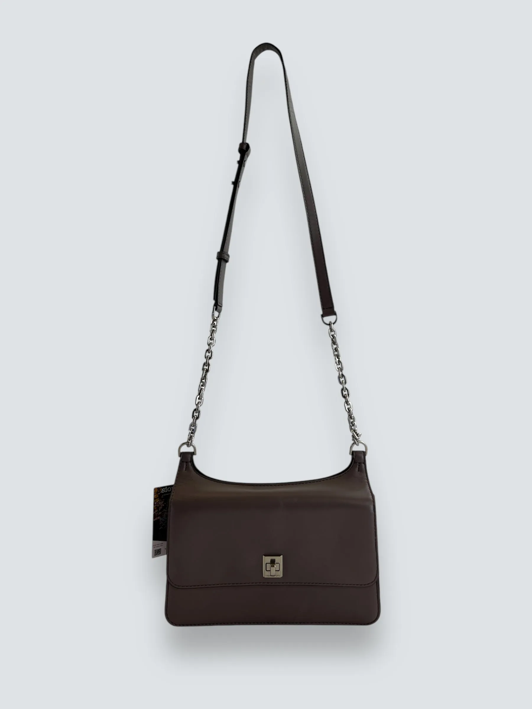 Michael Kors Grey Leather Shoulder Bag
