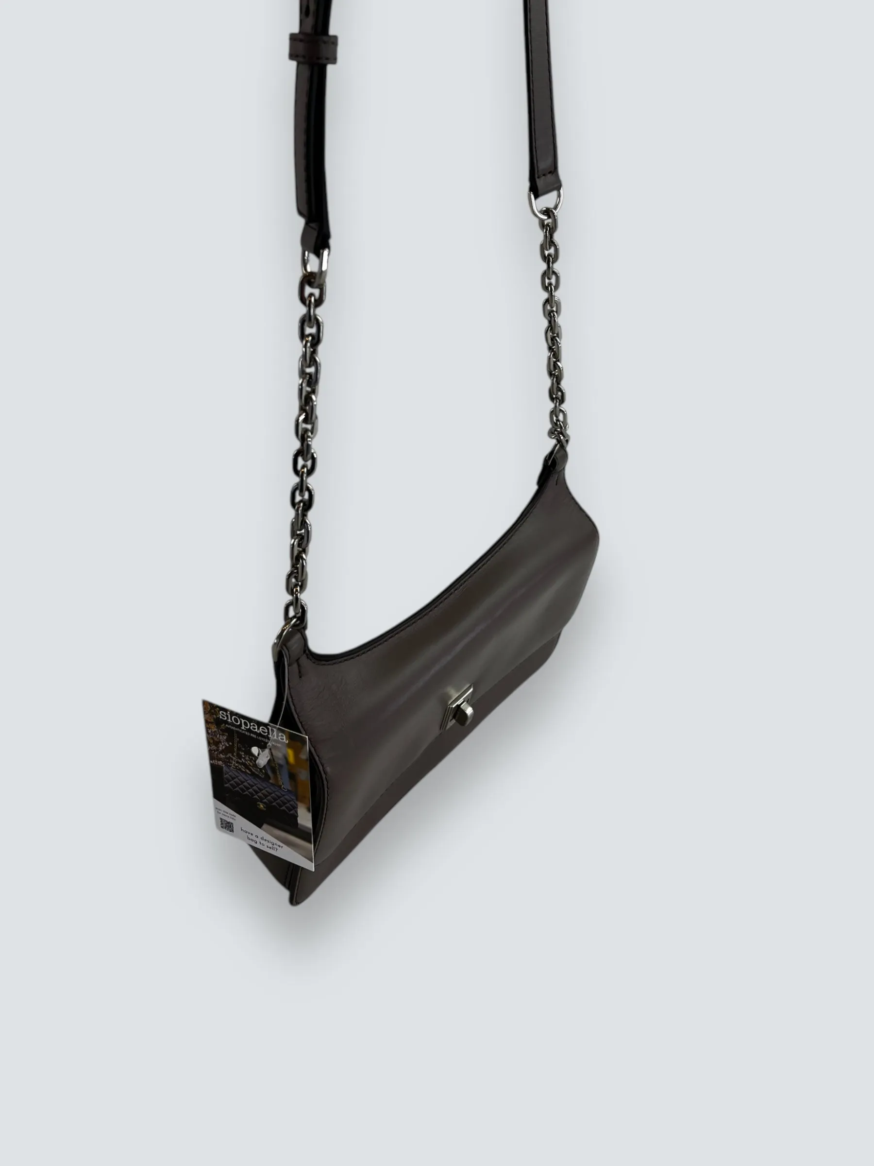 Michael Kors Grey Leather Shoulder Bag