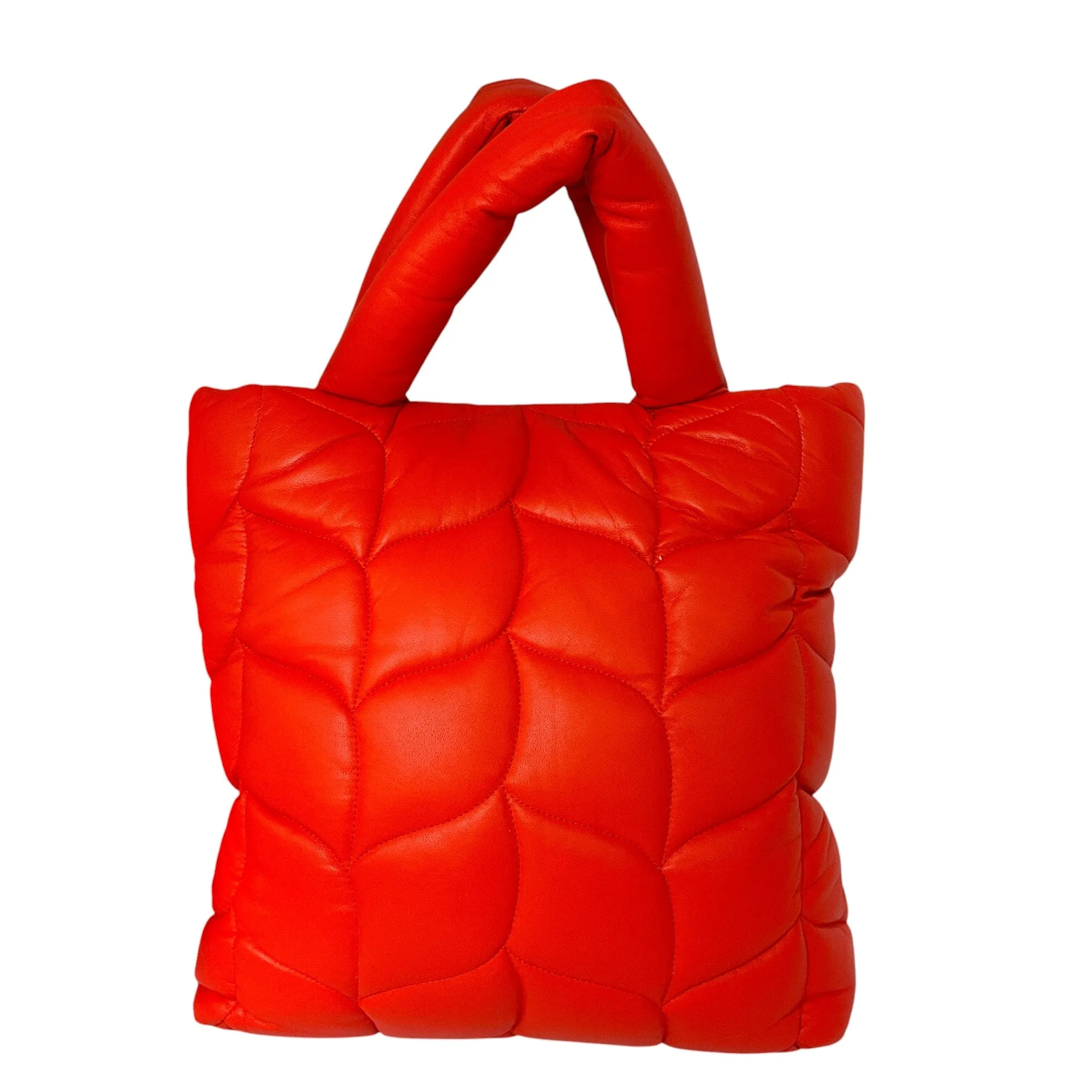 Mulberry Coral Orange Big Softie Nappa Leather Tote