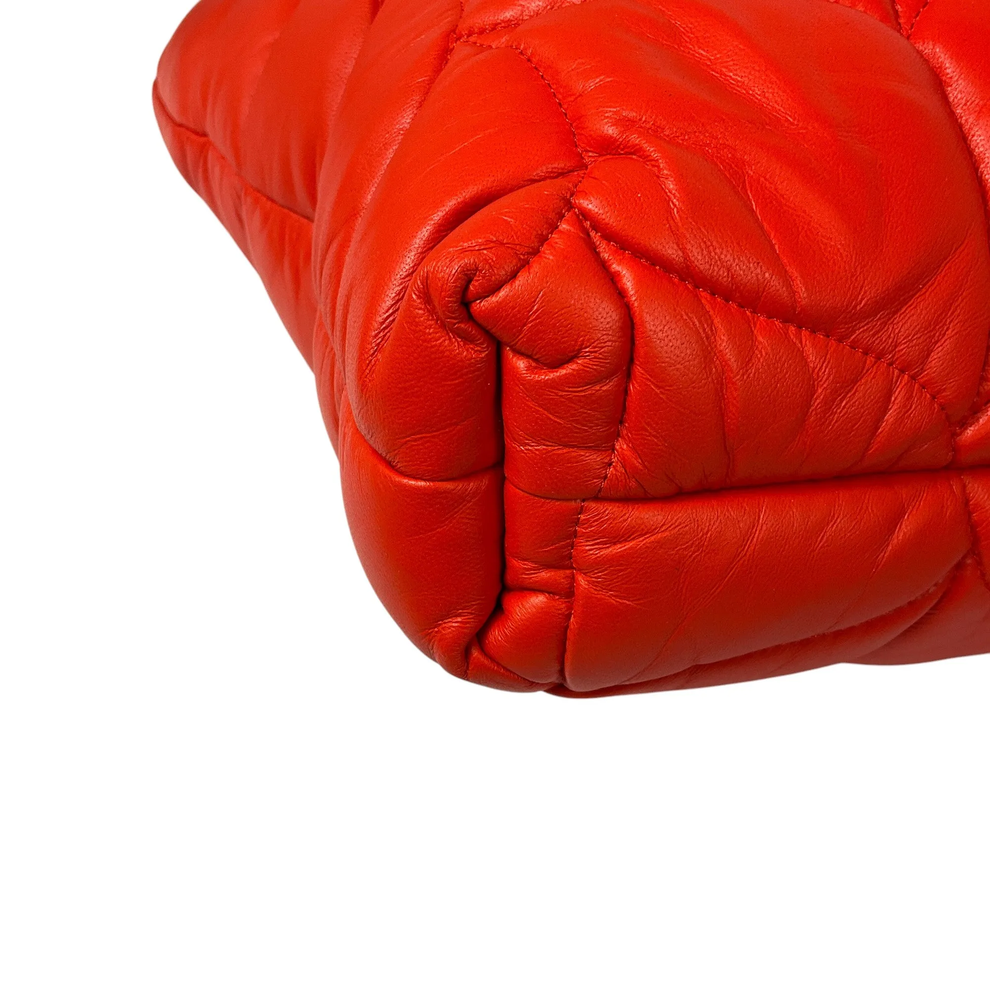 Mulberry Coral Orange Big Softie Nappa Leather Tote