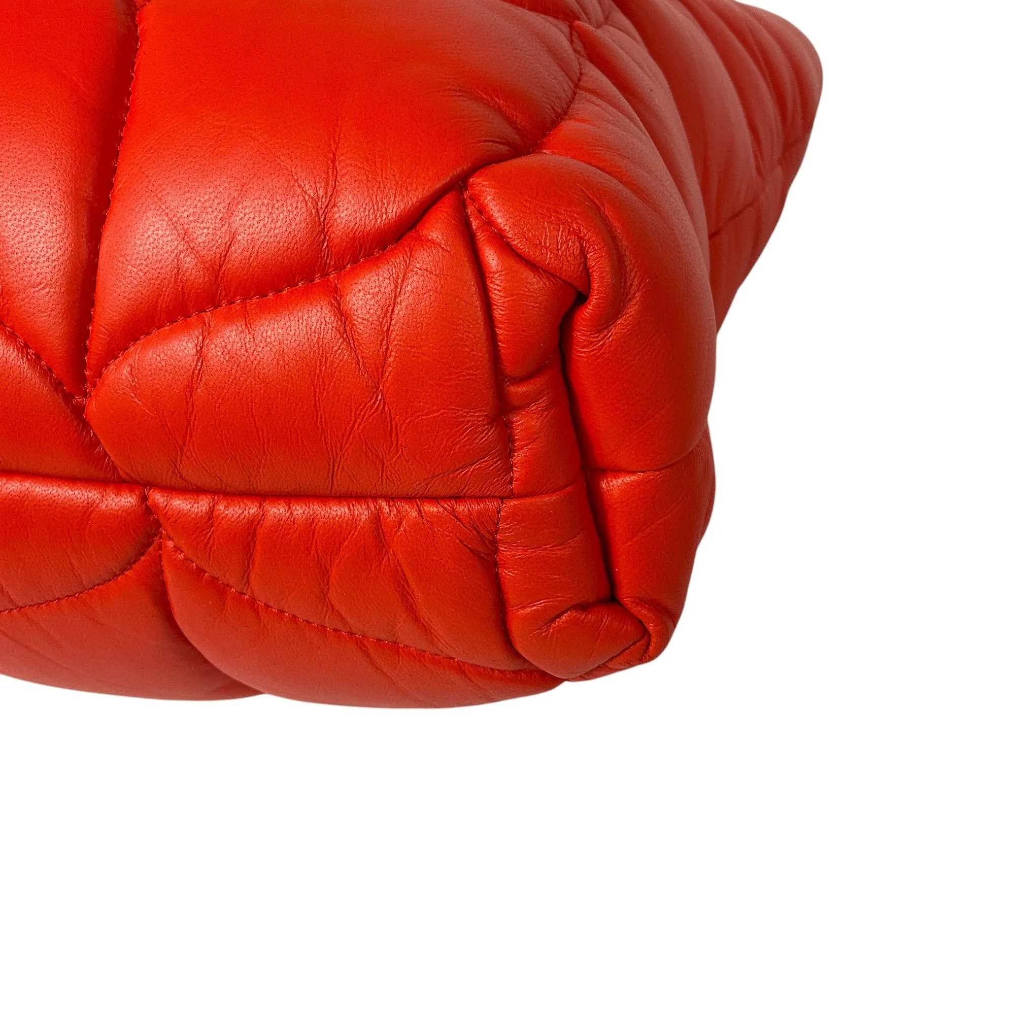 Mulberry Coral Orange Big Softie Nappa Leather Tote