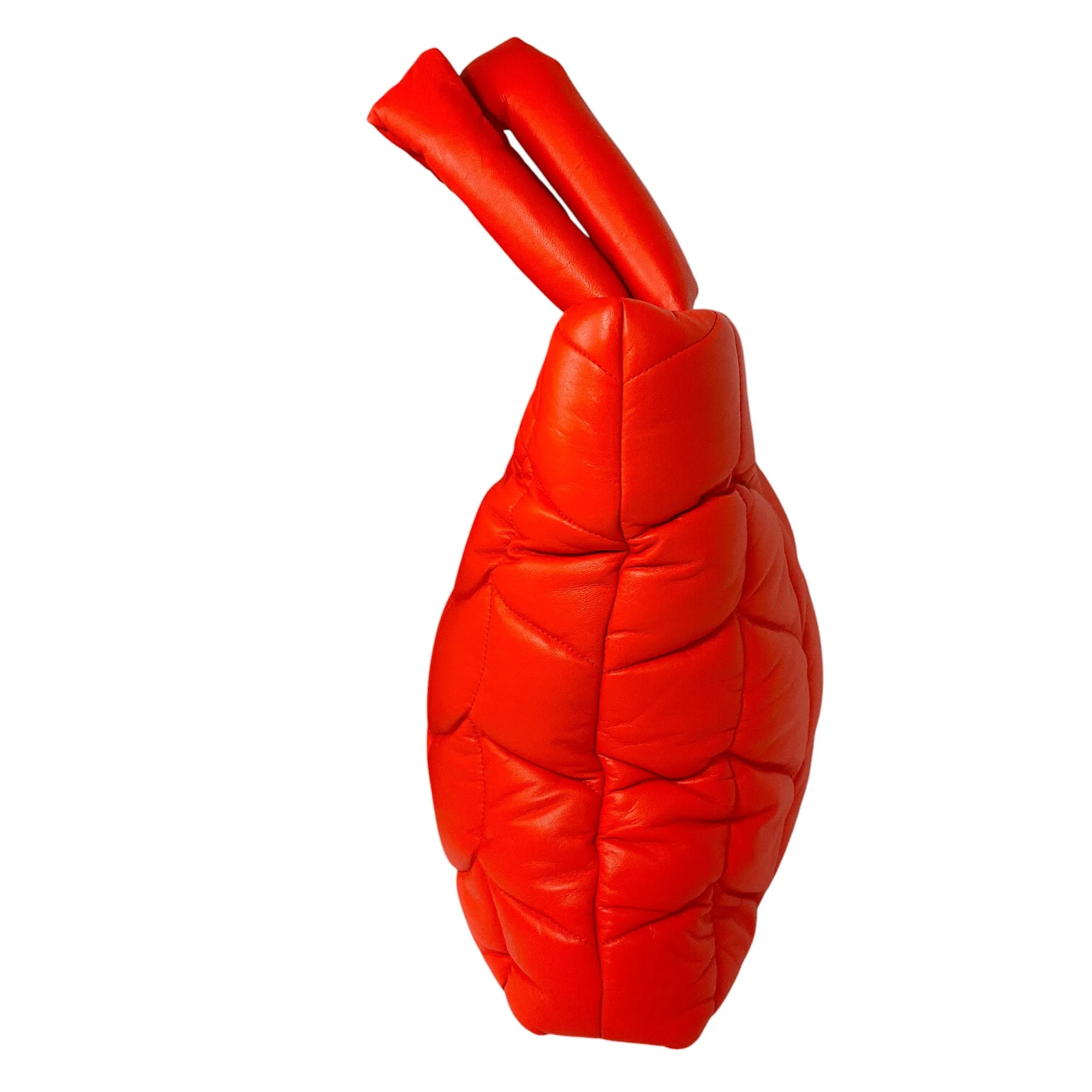 Mulberry Coral Orange Big Softie Nappa Leather Tote