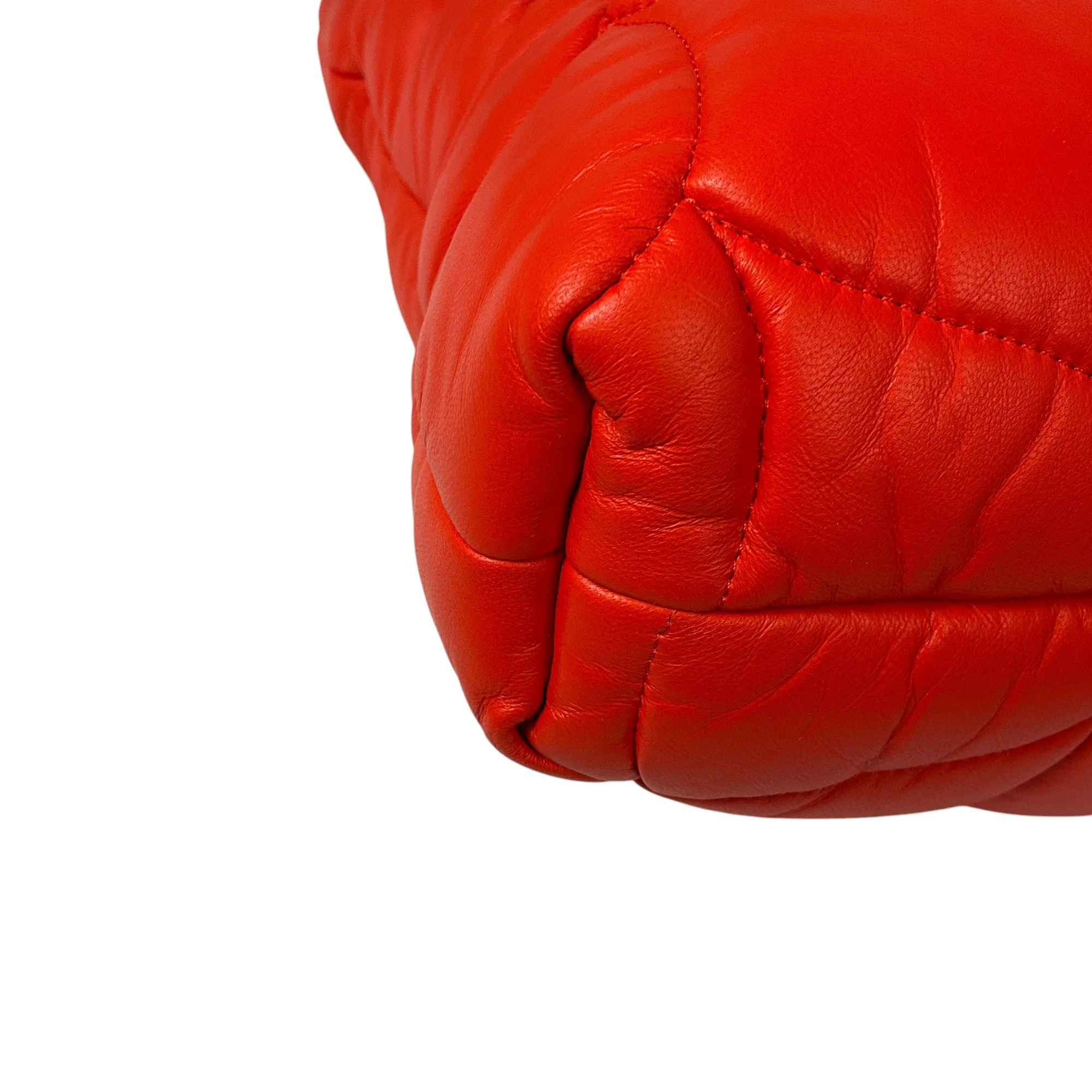 Mulberry Coral Orange Big Softie Nappa Leather Tote