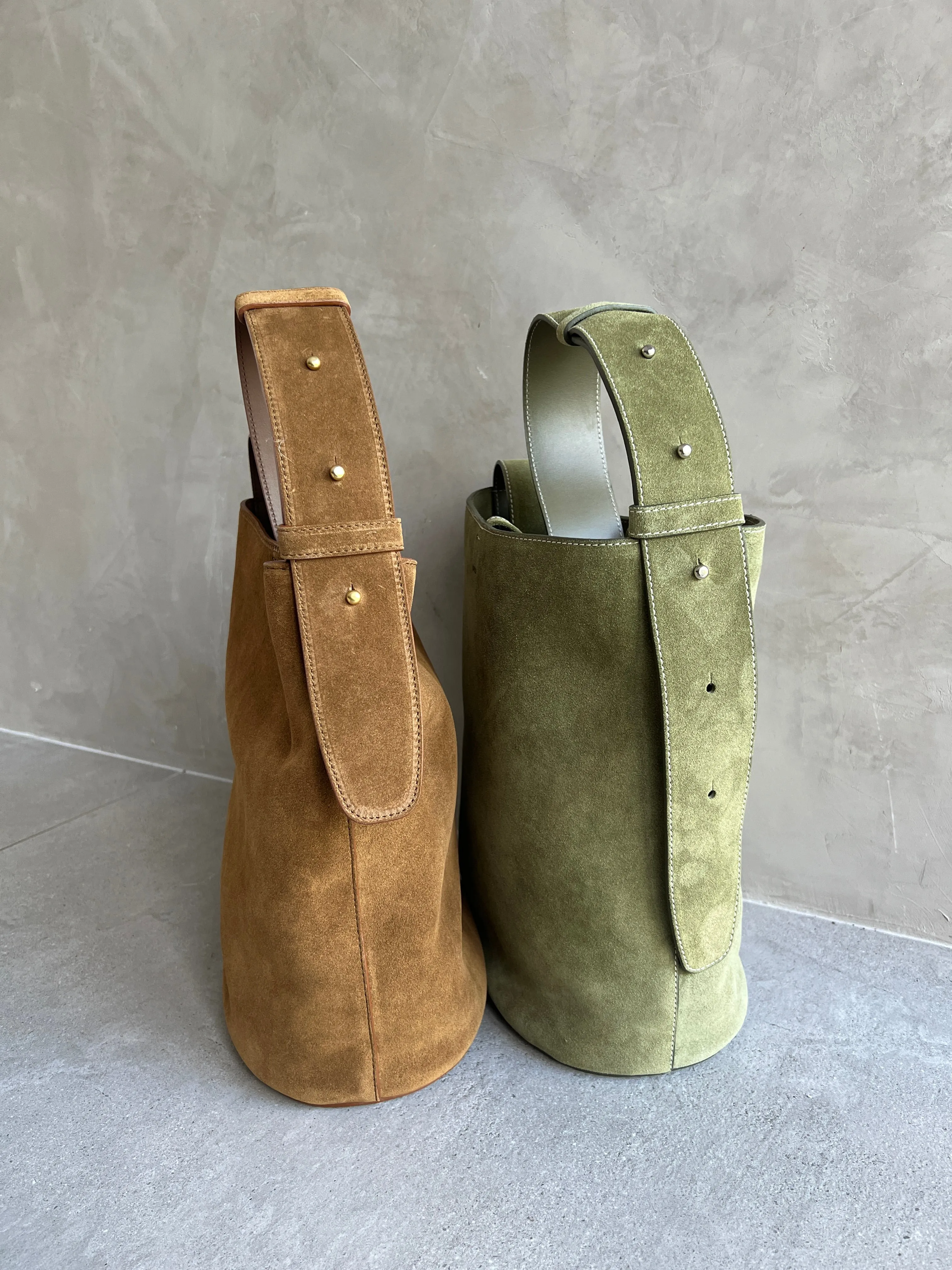 Norma Tote, Suede, Brown
