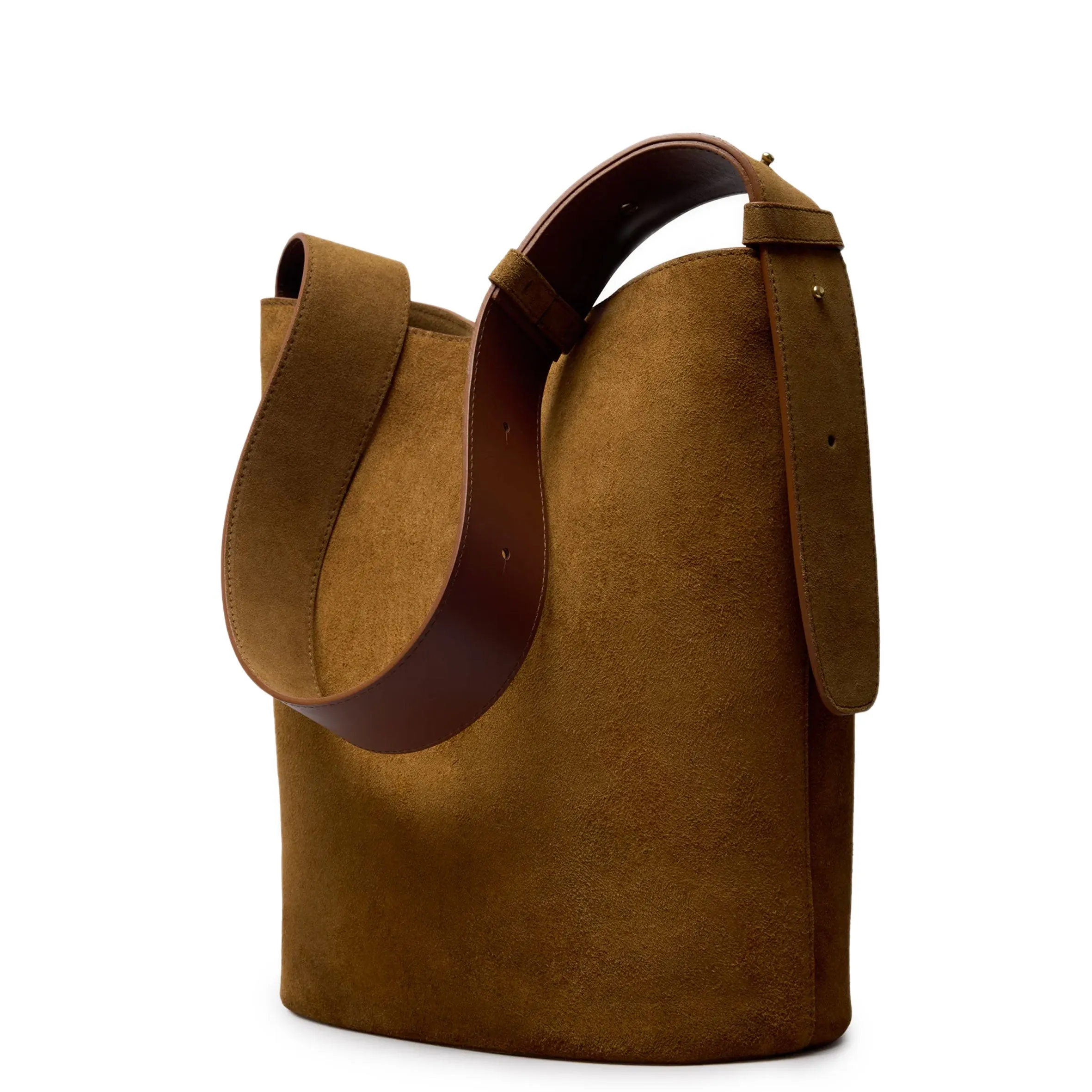 Norma Tote, Suede, Brown