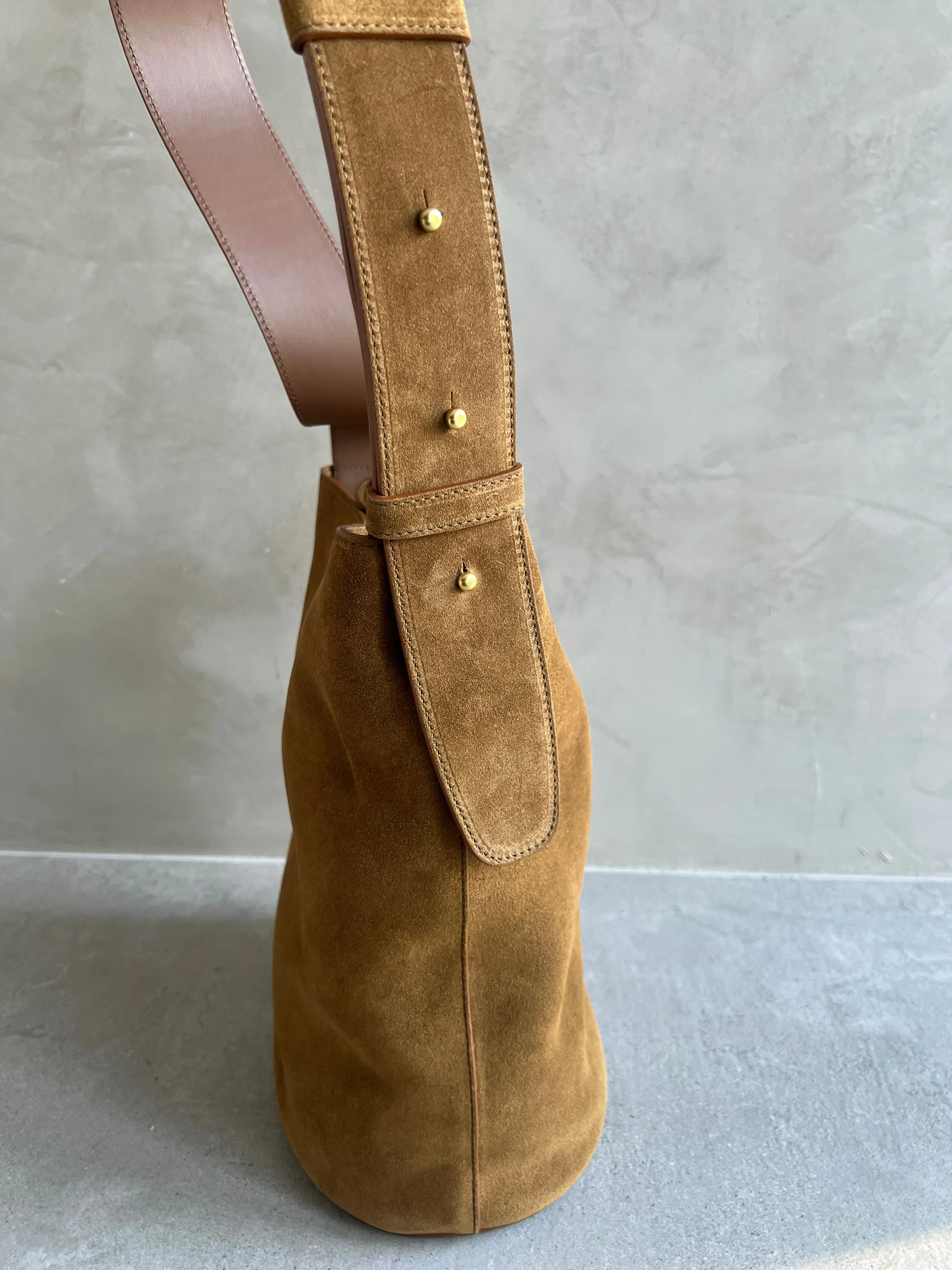 Norma Tote, Suede, Brown