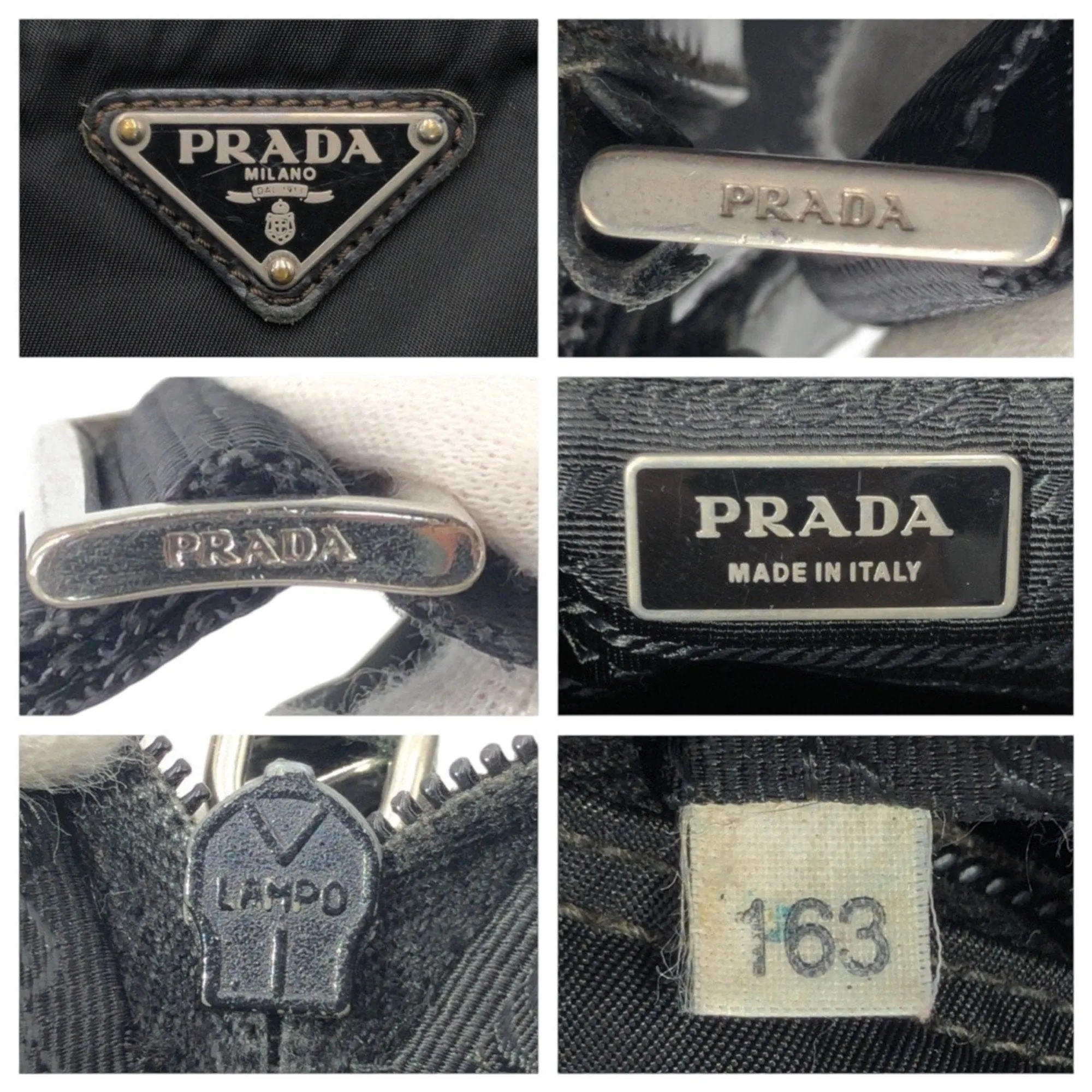 Prada Nylon Messenger Bag Shoulder Bag (Pre-Owned)
