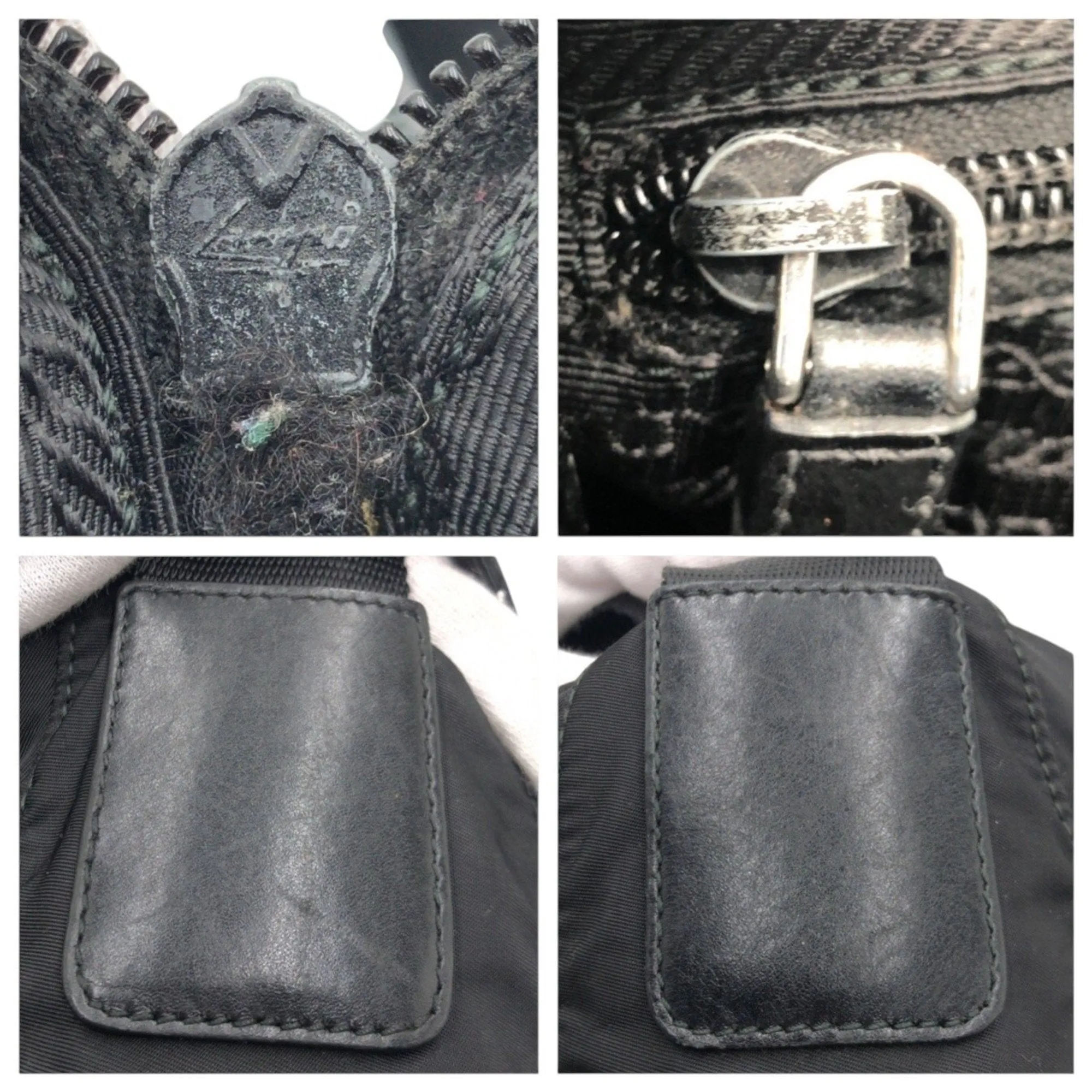 Prada Nylon Messenger Bag Shoulder Bag (Pre-Owned)