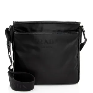 Prada Tessuto Saffiano Flat Messenger