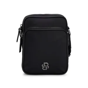 Twill reporter bag with Double B monogram