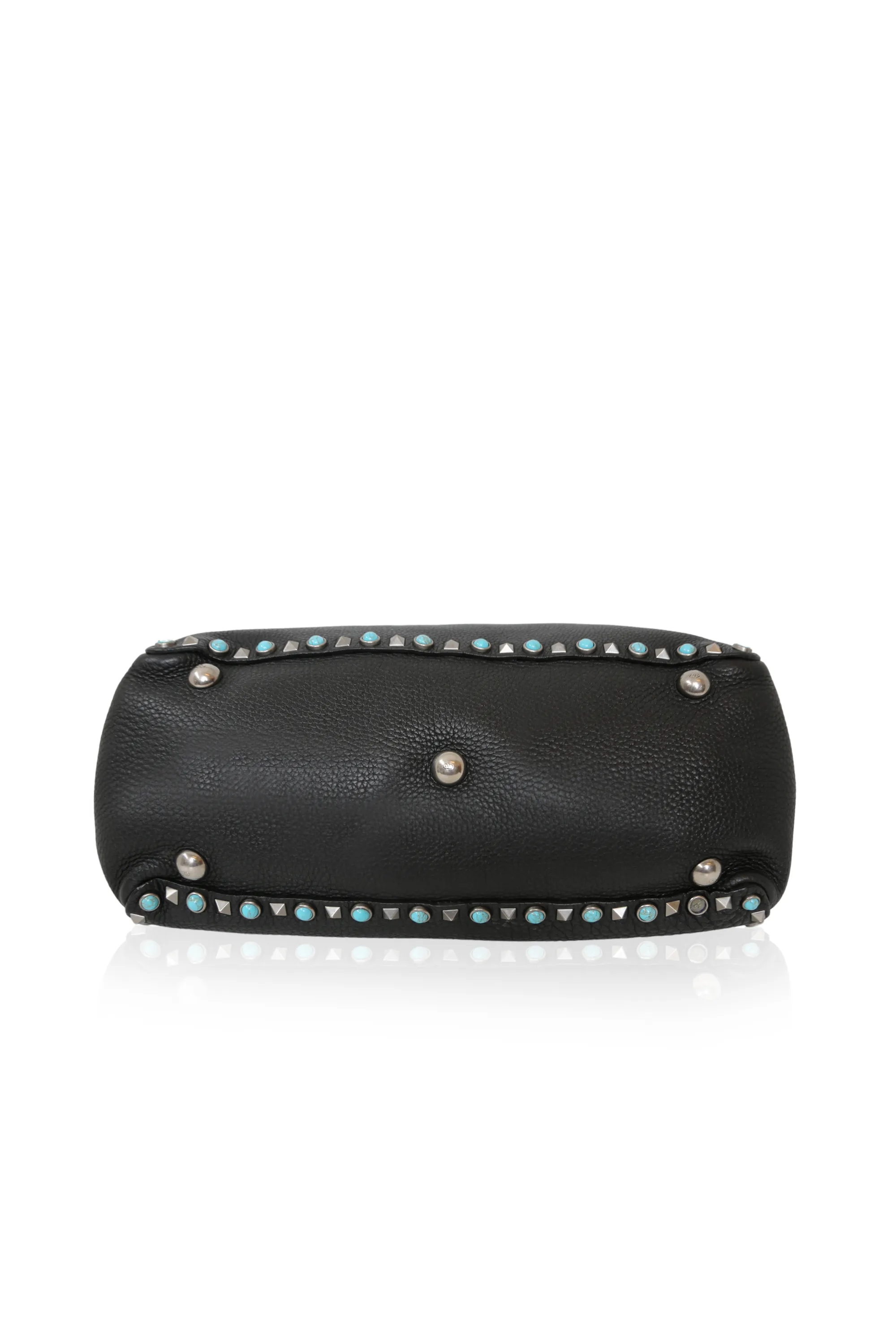 Valentino Rockstud Leather Black Tote Bag