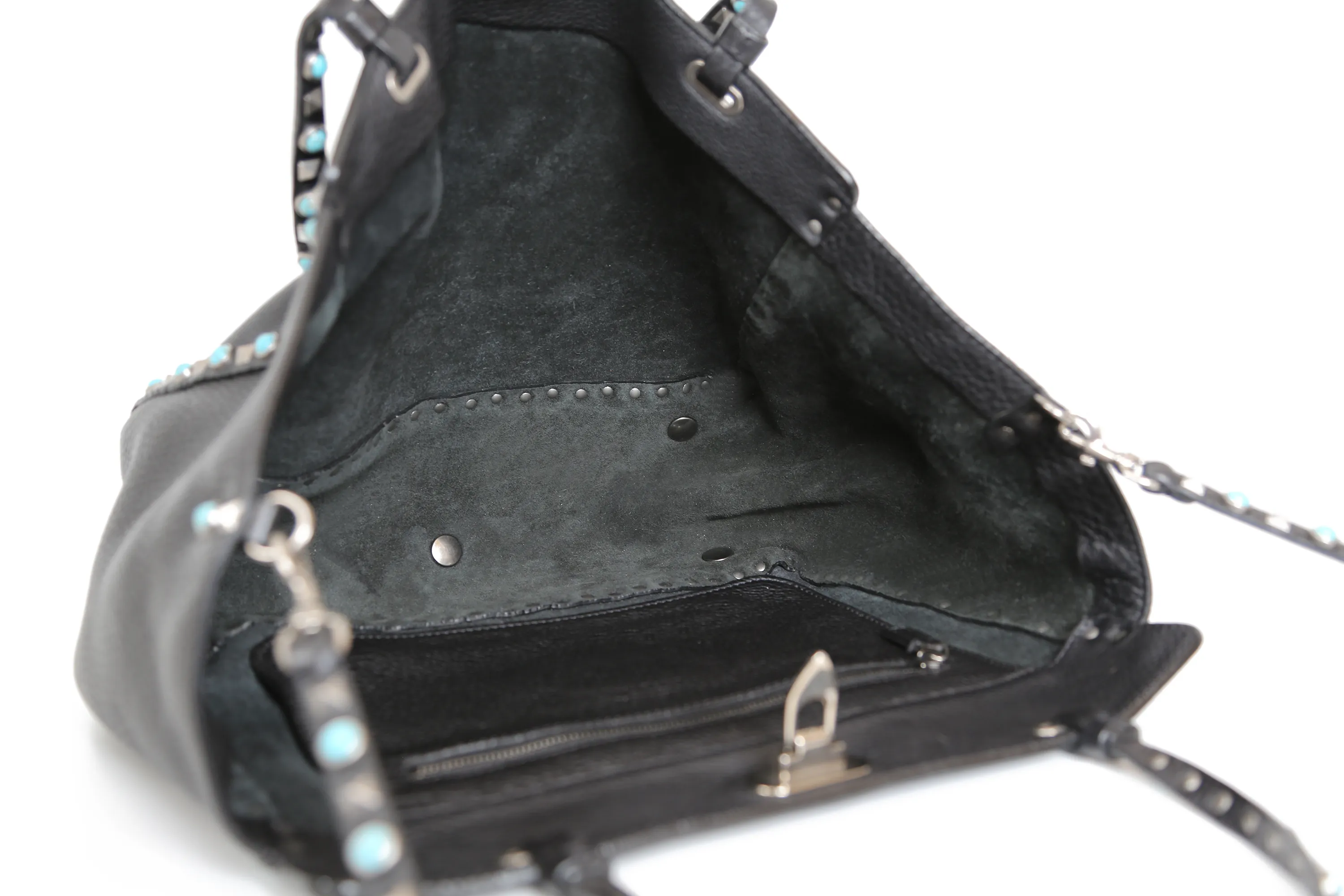 Valentino Rockstud Leather Black Tote Bag