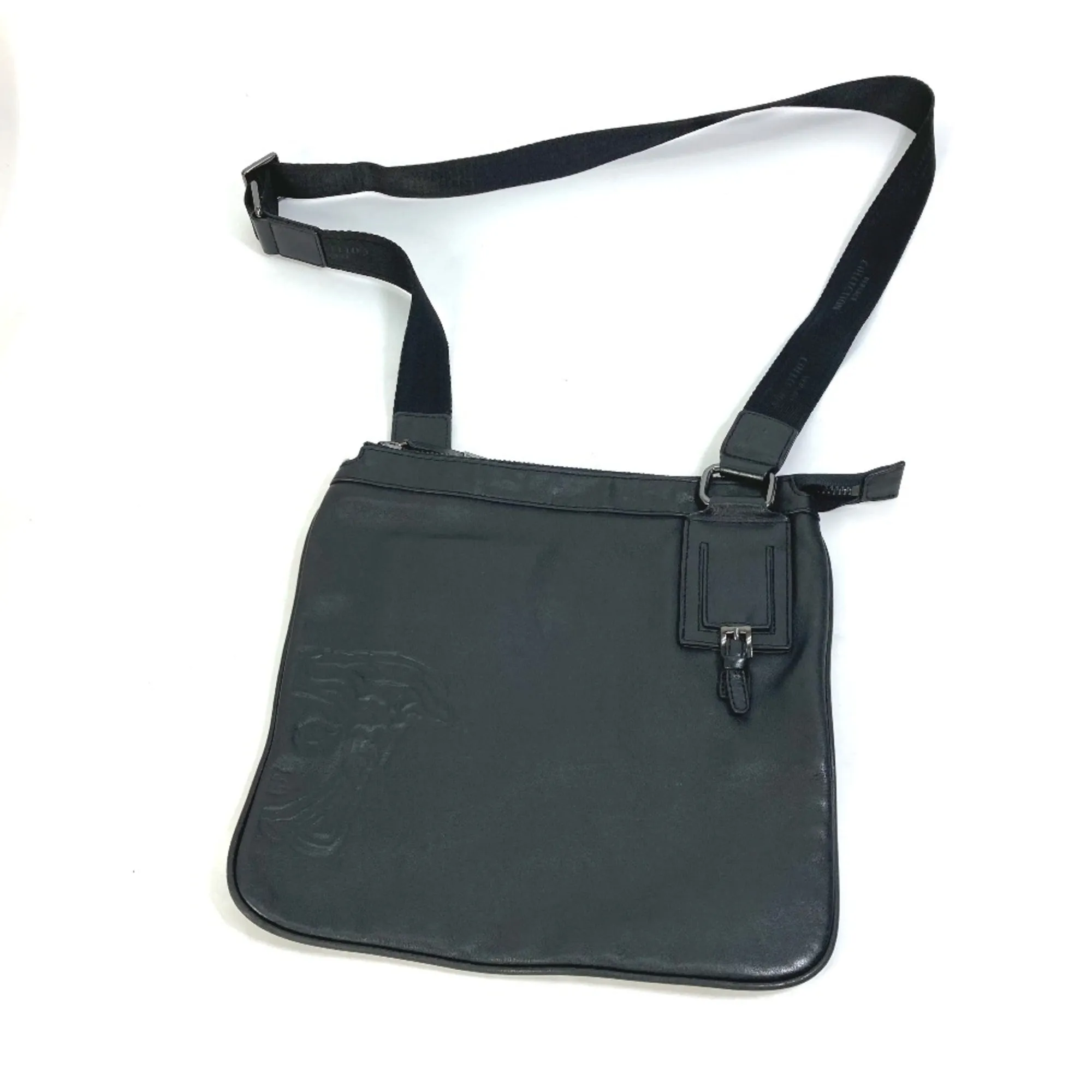 Versace  Leather Shoulder Bag (Pre-Owned)