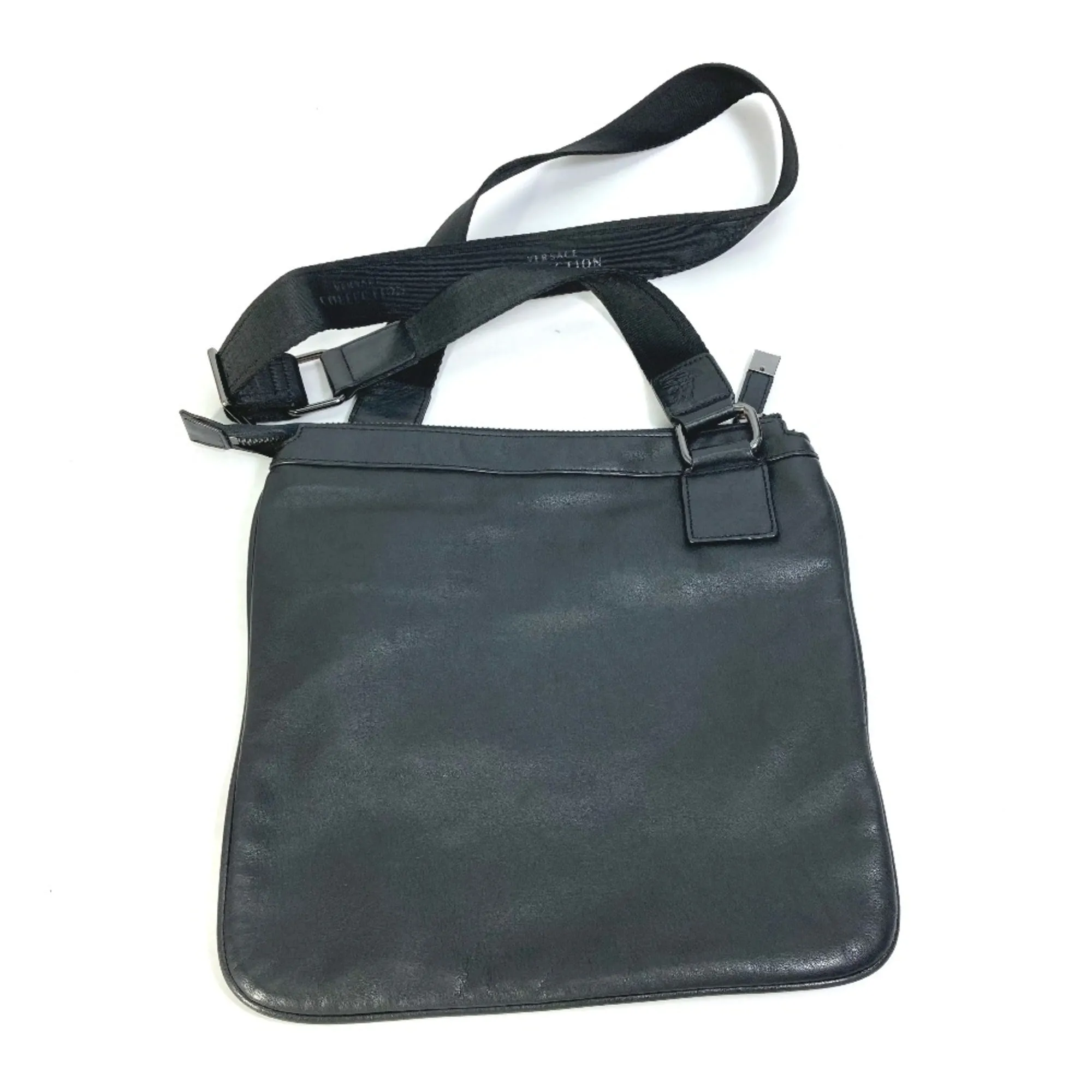Versace  Leather Shoulder Bag (Pre-Owned)